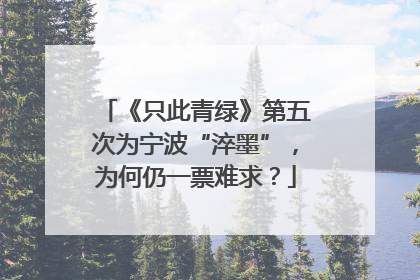 《只此青绿》第五次为宁波“淬墨”，为何仍一票难求？