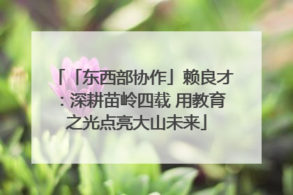 「东西部协作」赖良才：深耕苗岭四载 用教育之光点亮大山未来