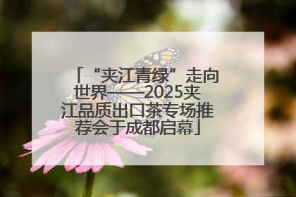 “夹江青绿”走向世界——2025夹江品质出口茶专场推荐会于成都启幕