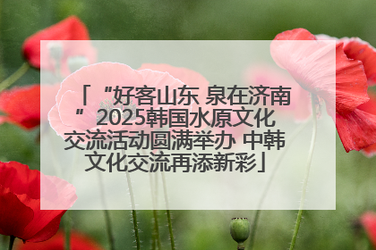 “好客山东 泉在济南”2025韩国水原文化交流活动圆满举办 中韩文化交流再添新彩