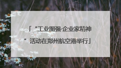 “工业图强·企业家精神”活动在郑州航空港举行
