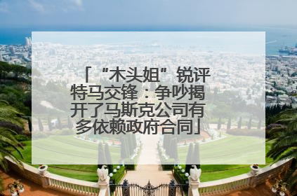 “木头姐”锐评特马交锋：争吵揭开了马斯克公司有多依赖政府合同