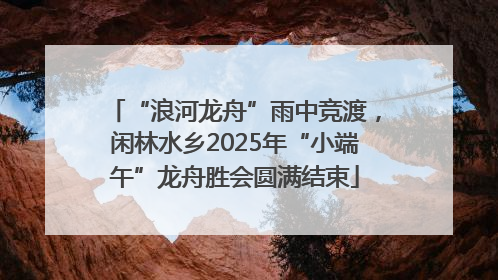 “浪河龙舟”雨中竞渡，闲林水乡2025年“小端午”龙舟胜会圆满结束