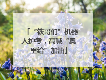 “铁哥们”机器人护考，高喊“奥里给”加油