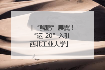 “鲲鹏”展翼！“运-20”入驻西北工业大学