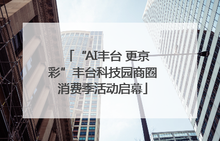 “AI丰台 更京彩”丰台科技园商圈消费季活动启幕