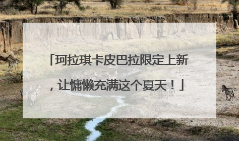 珂拉琪卡皮巴拉限定上新，让慵懒充满这个夏天！