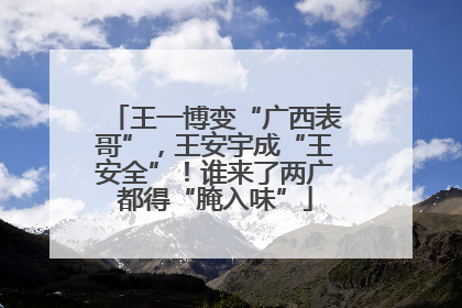 王一博变“广西表哥”，王安宇成“王安全”！谁来了两广都得“腌入味”