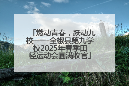 燃动青春，跃动九校——全椒县第九学校2025年春季田径运动会圆满收官