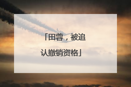 田蓉，被追认撤销资格