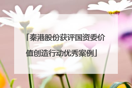 秦港股份获评国资委价值创造行动优秀案例