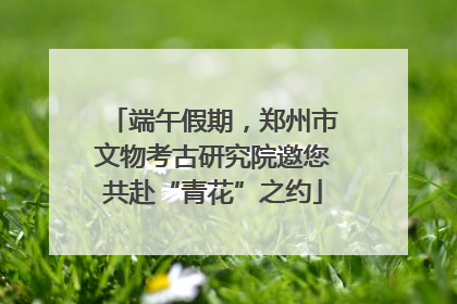 端午假期，郑州市文物考古研究院邀您共赴“青花”之约
