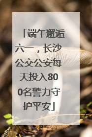 端午邂逅六一，长沙公交公安每天投入800名警力守护平安