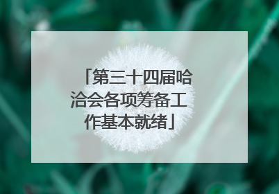 第三十四届哈洽会各项筹备工作基本就绪