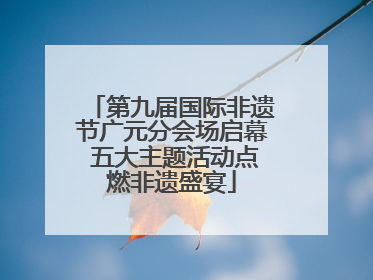 第九届国际非遗节广元分会场启幕 五大主题活动点燃非遗盛宴