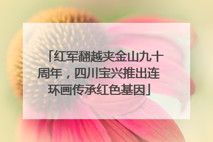 红军翻越夹金山九十周年，四川宝兴推出连环画传承红色基因