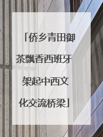 侨乡青田御茶飘香西班牙 架起中西文化交流桥梁