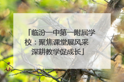 临汾一中第一附属学校：聚焦课堂展风采 深耕教学促成长