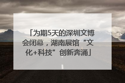 为期5天的深圳文博会闭幕，湖南展馆“文化+科技”创新奔涌