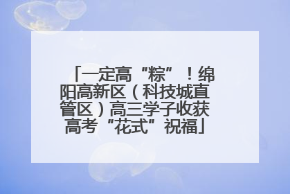 一定高“粽”！绵阳高新区（科技城直管区）高三学子收获高考“花式”祝福