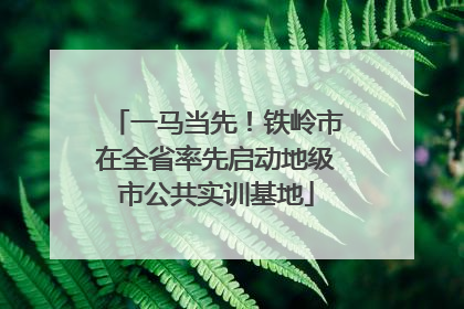一马当先！铁岭市在全省率先启动地级市公共实训基地
