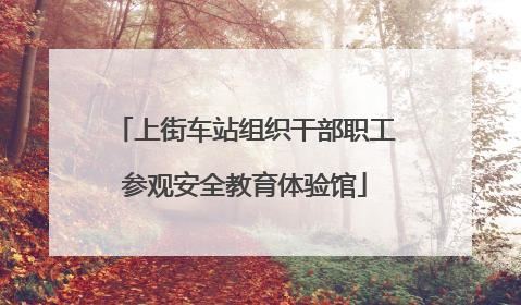 上街车站组织干部职工参观安全教育体验馆
