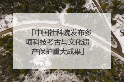 中国社科院发布多项科技考古与文化遗产保护重大成果