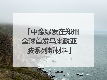 中豫绿发在郑州全球首发马来酰亚胺系列新材料