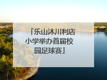 乐山沐川利店小学举办首届校园足球赛