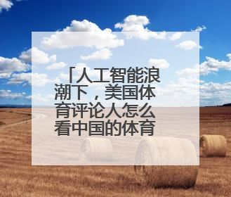 人工智能浪潮下，美国体育评论人怎么看中国的体育创新？