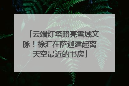 云端灯塔照亮雪域文脉！徐汇在萨迦建起离天空最近的书房