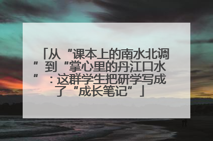 从“课本上的南水北调”到“掌心里的丹江口水”：这群学生把研学写成了“成长笔记”