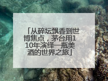 从碎坛飘香到世博焦点，茅台用110年演绎一瓶美酒的世界之旅