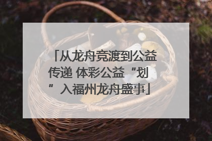 从龙舟竞渡到公益传递 体彩公益“划”入福州龙舟盛事