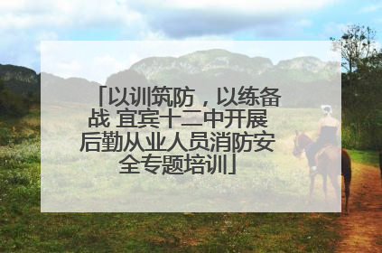 以训筑防，以练备战 宜宾十二中开展后勤从业人员消防安全专题培训