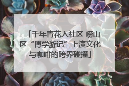 千年青花入社区 崂山区“博学游记”上演文化与咖啡的跨界碰撞