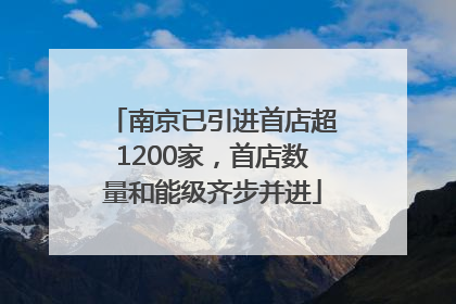 南京已引进首店超1200家，首店数量和能级齐步并进