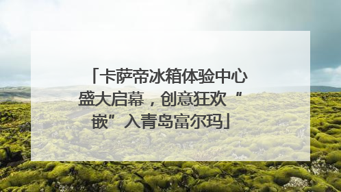 卡萨帝冰箱体验中心盛大启幕，创意狂欢“嵌”入青岛富尔玛
