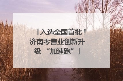 入选全国首批！济南零售业创新升级 “加速跑”
