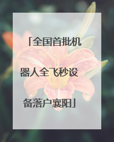全国首批机器人全飞秒设备落户襄阳