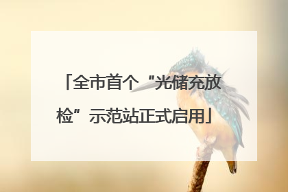 全市首个“光储充放检”示范站正式启用