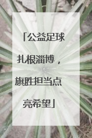 公益足球扎根淄博，旗胜担当点亮希望