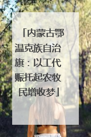 内蒙古鄂温克族自治旗：以工代赈托起农牧民增收梦