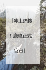 冲上热搜！鹿晗正式官宣