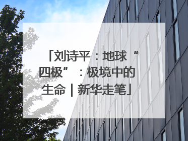 刘诗平：地球“四极”：极境中的生命｜新华走笔