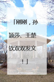刚刚，孙颖莎、王楚钦双双发文！