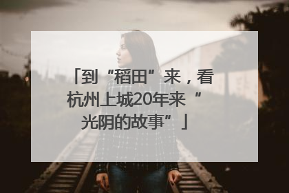到“稻田”来，看杭州上城20年来“光阴的故事”