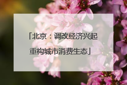 北京：调改经济兴起 重构城市消费生态