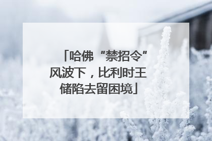 哈佛“禁招令”风波下，比利时王储陷去留困境
