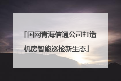 国网青海信通公司打造机房智能巡检新生态